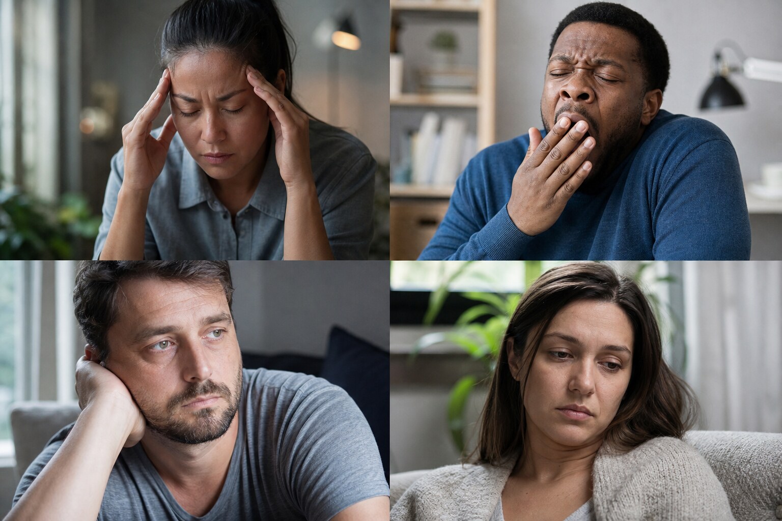 People experiencing fatigue and low energy symptoms